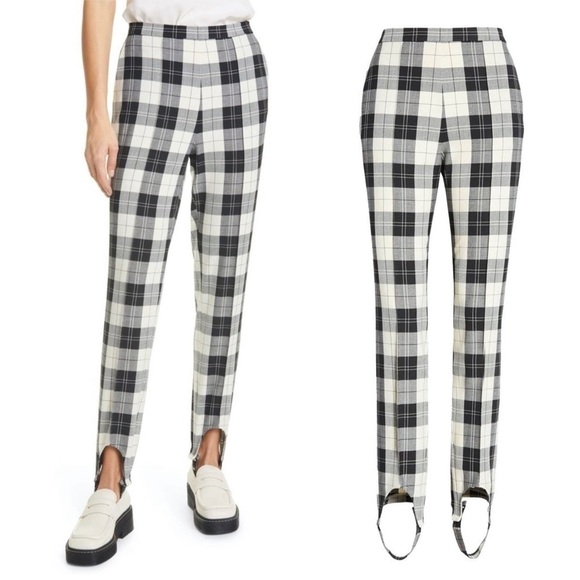 Baum Und Pferdgarten Naleen Tailored Trousers in Ivory & Black Check - Picture 4 of 14